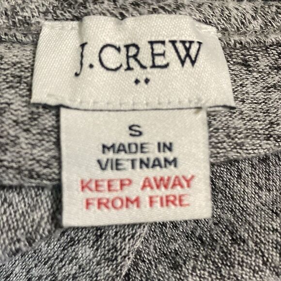 J. Crew Signature Cozy Yarn Lounge Romper Drawstring Waist Oversized Size Small - Picture 10 of 11